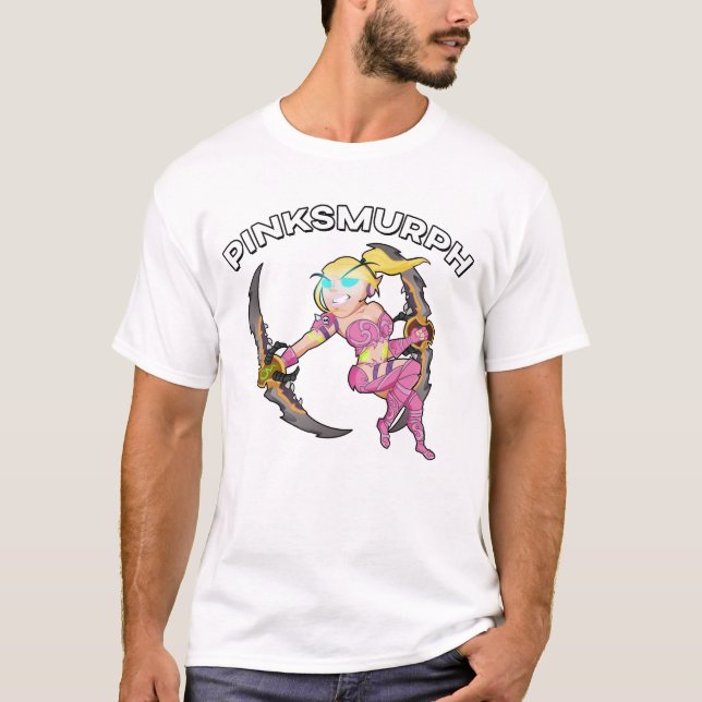 T-shirt O T dos homens cor-de-rosa do AO (Frente)