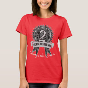 T-shirt O T lírico azul das mulheres