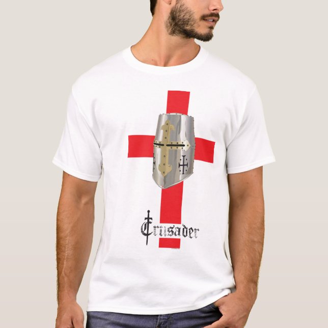 T-shirt O T padrão dos homens do cruzado (Frente)
