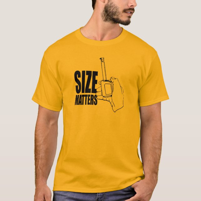 T-SHIRT O TAMANHO IMPORTA (Frente)