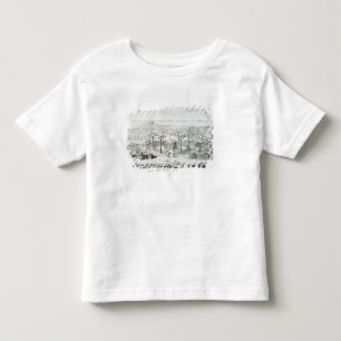 T-shirt O templo copiado de um design em uma medalha
