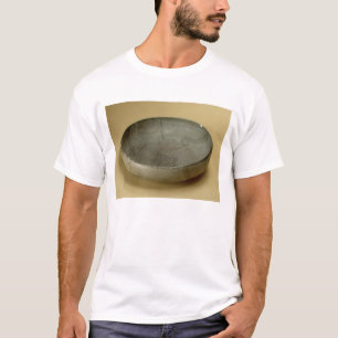 T-shirt O Terracotta pintou mercadorias cinzentos,