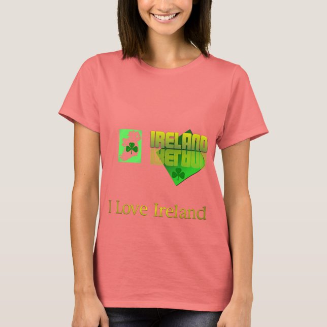 T-shirt O tesouro da Irlanda. (Frente)