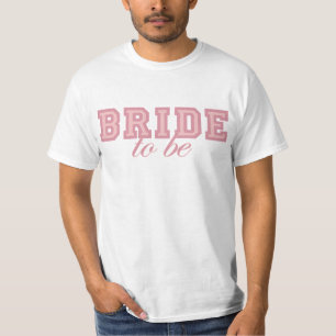 T-shirt O time do colégio cor-de-rosa fresco Noiva-À-Est