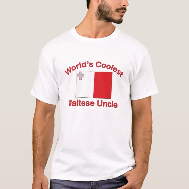 T-shirt O tio maltês o mais fresco (Frente)