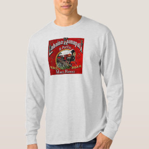 T-shirt O trem do cana-de-açúcar com locomotivas de