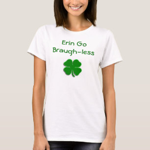 T-shirt O trevo verde-claro, Erin vai Braugh-less