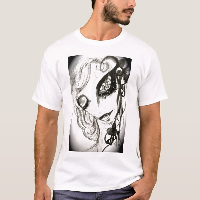 T-shirt o tshirt dos homens do shailobox (Frente)