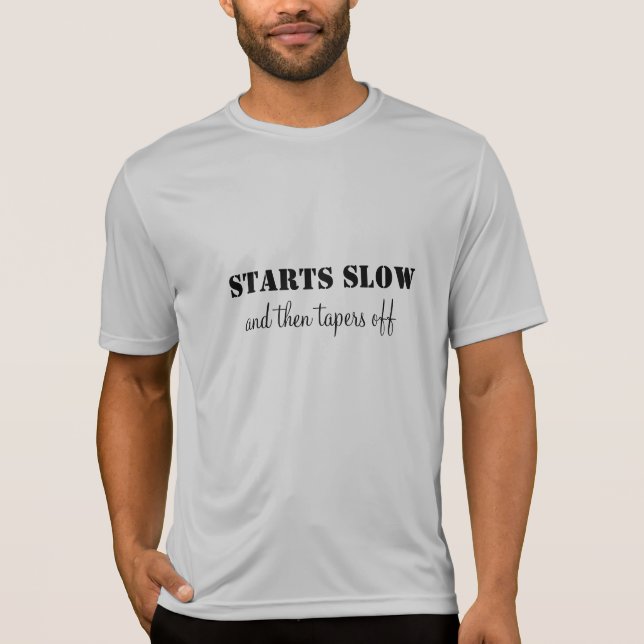 T-shirt O TShirt Running começa lento e diminui (Frente)