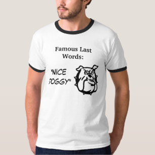 T-shirt O último famoso exprime a coleção
