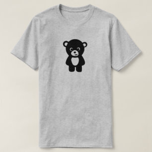 T-shirt O urso triste personaliza com sua própria frase