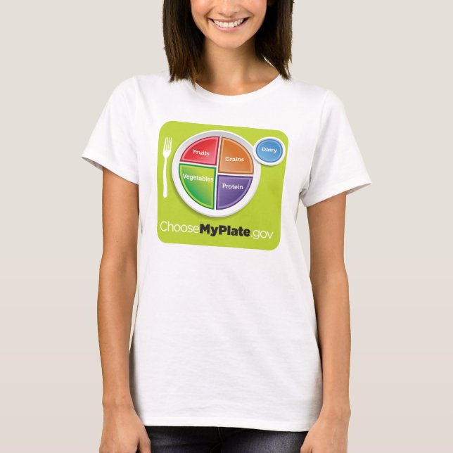 T-shirt O USDA escolhe minha placa (Frente)