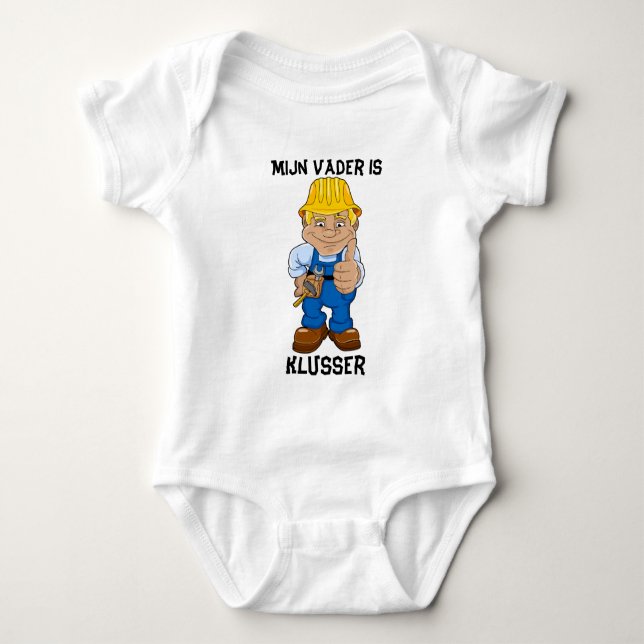 T-shirt O vader de Mijn é klusser (Frente)