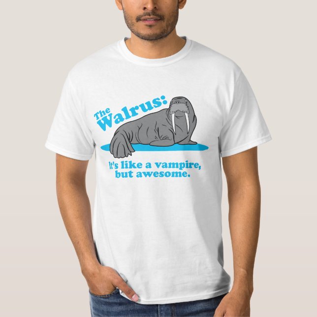 T-shirt O vampiro da morsa (Frente)