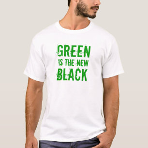 T-shirt O verde é o preto novo
