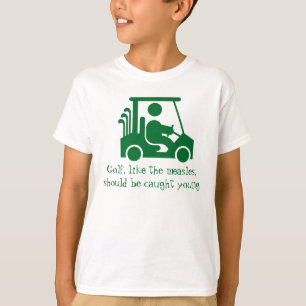 T-shirt O verde engraçado do jogador de golfe do golfe