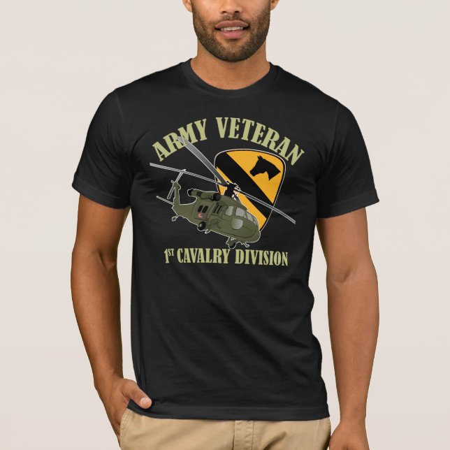 T-shirt ø Veterinário de Cav - UH60 Blackhawk (Frente)