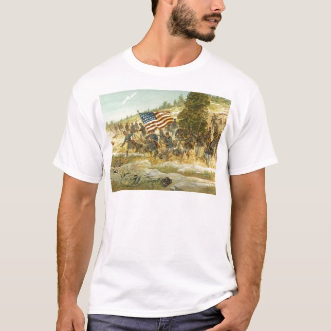 T-shirt O vigésimo Maine por H. Charles McBarron (Frente)