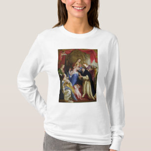 T-shirt O Virgin que oferece o rosário