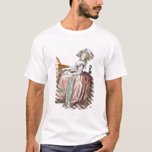 T-shirt O Virtuosa em um vestido "um l'Anglaise" com uma