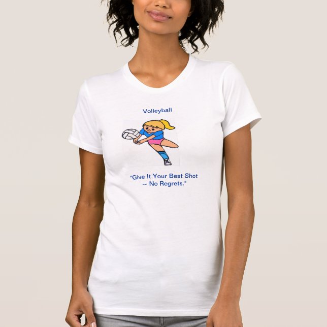 T-shirt O voleibol, dá-o (Frente)