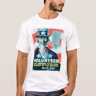 T-shirt O voluntário e escolhe seu ramo (US02082)