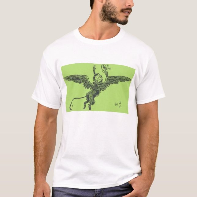 T-shirt O vôo Monkeys dois (Frente)