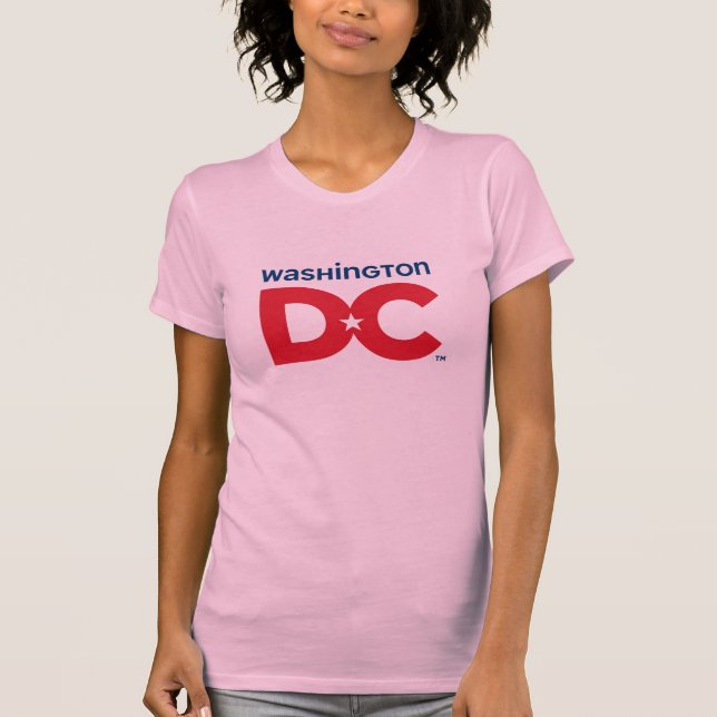 T-shirt O Washington das mulheres, Tshirt da C.C. (Frente)