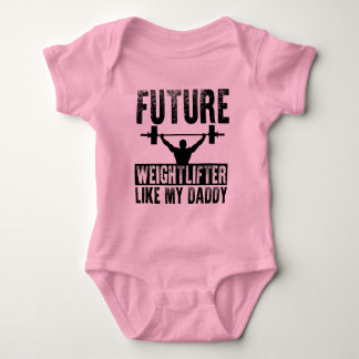 T-shirt O Weightlifter futuro gosta de meu pai