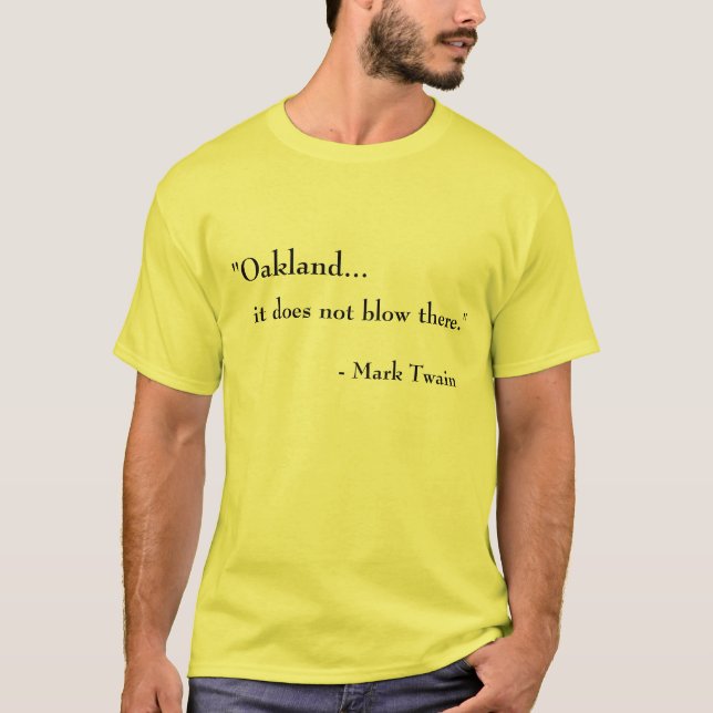 T-shirt Oakland… Não funde lá (Frente)