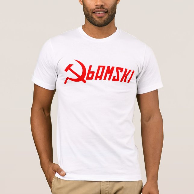 T-shirt Obama comunista (Frente)