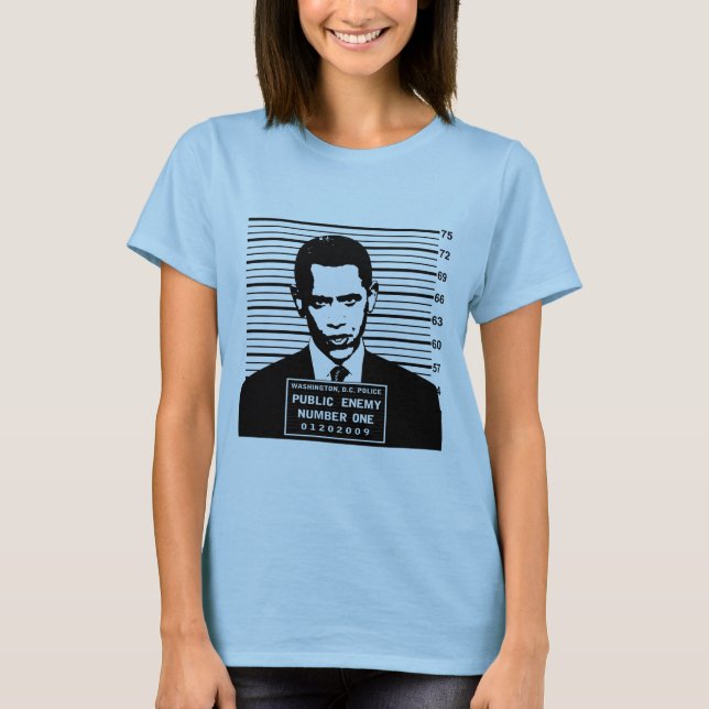 T-shirt Obama - inimigo público número um (Frente)