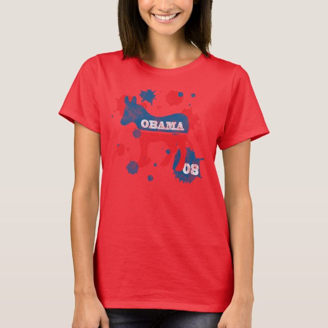 T-shirt Obama Paint (Frente)