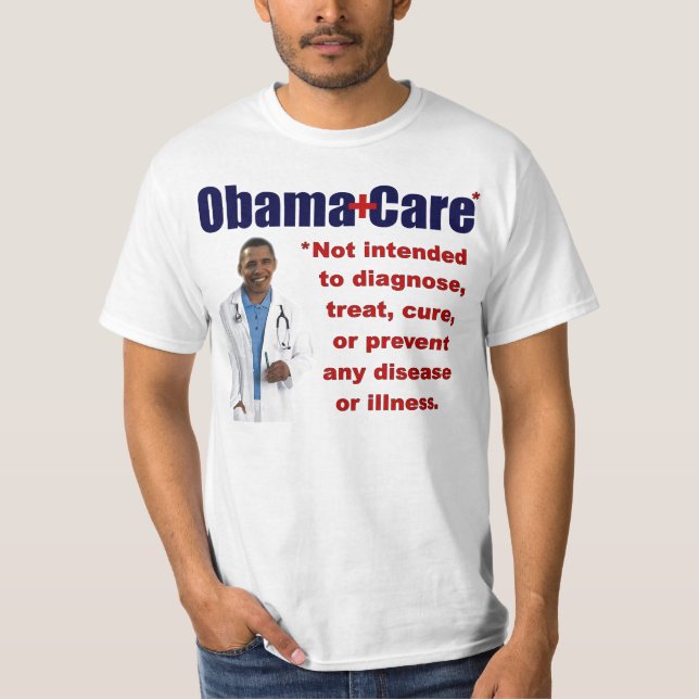 T-shirt ObamaCare: Anti Obama (Frente)