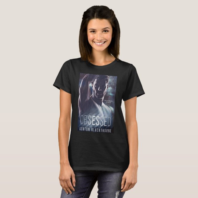 T-shirt Obcecado pelo Tshirt da capa do livro de Ashton (Frente Completa)