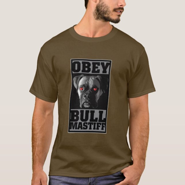 T-SHIRT OBEDEÇA! BULLMASTIFF (Frente)