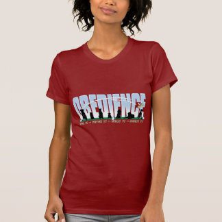 T-shirt Obediência: Coloque-a saltos, busque-a, salte-a,