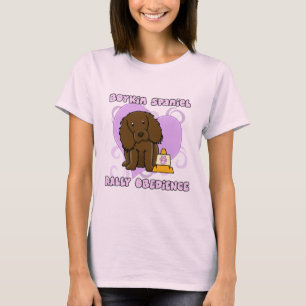 T-shirt Obediência da reunião do Spaniel de Kawaii Boyki