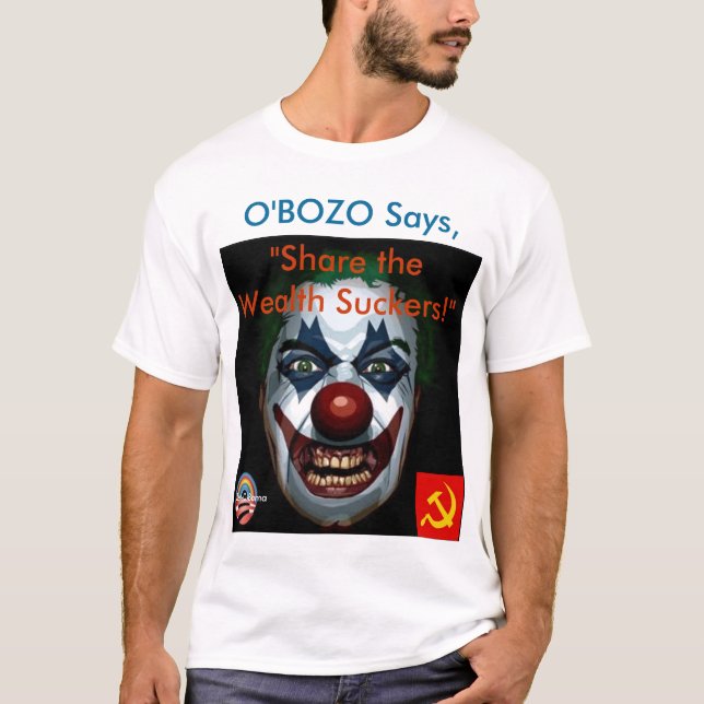 T-shirt O'Bozo diz a "parte os otários da riqueza! " (Frente)