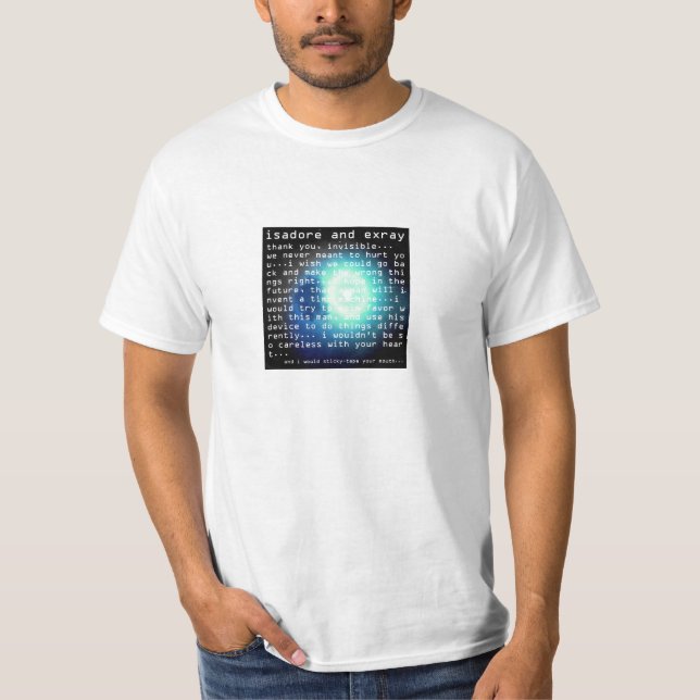T-shirt obrigado, invisível… (homens) (Frente)