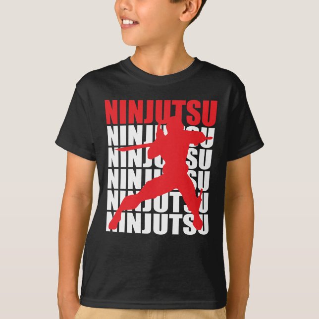 T-shirt Obscuridade de Ninjutsu (Frente)