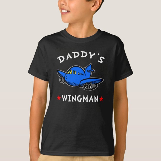 T-shirt Obscuridade do Wingman do pai (Frente)