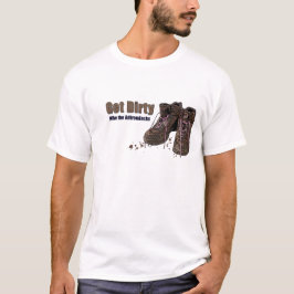 T-shirt obtenha sujo