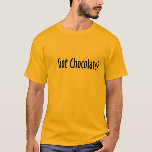 T-shirt obtido do chocolate (Frente)