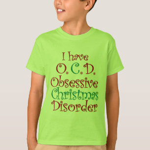 T-shirt OCD - Desordem obsessiva do Natal