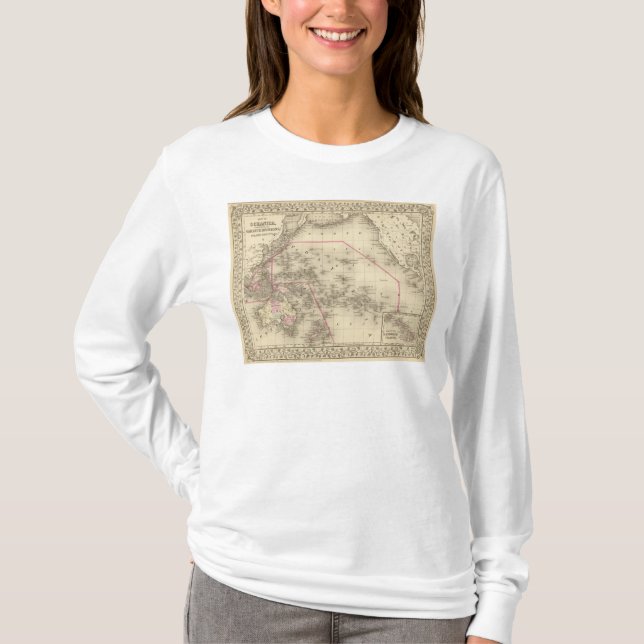 T-shirt Oceanica, ilhas de sanduíche (Frente)