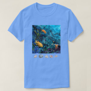 T-Shirt OCEANO AZUL DE PEIXE LARANJA