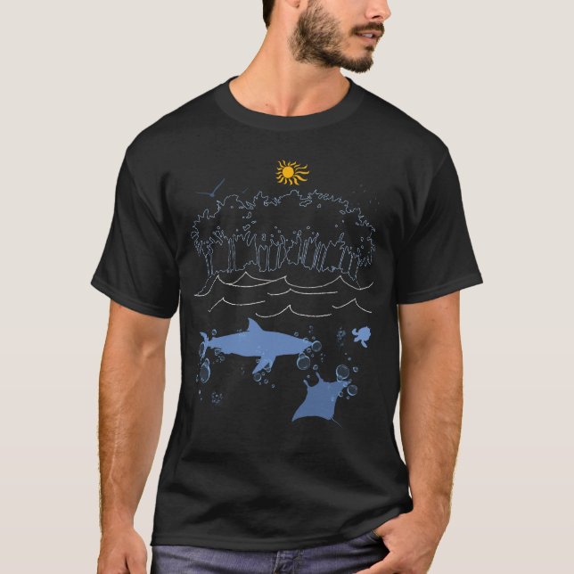 T-shirt Oceano Paraíso (Frente)