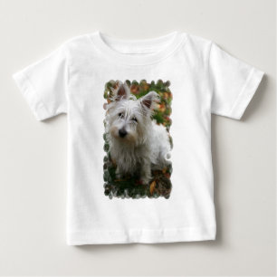 T-shirt ocidental do bebê de Terrier das montanha