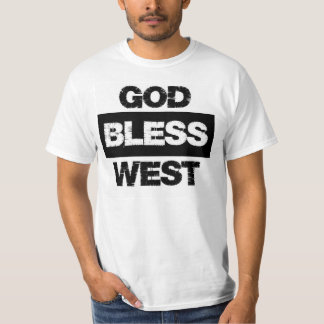 T-shirt ocidental dos deus abençoe